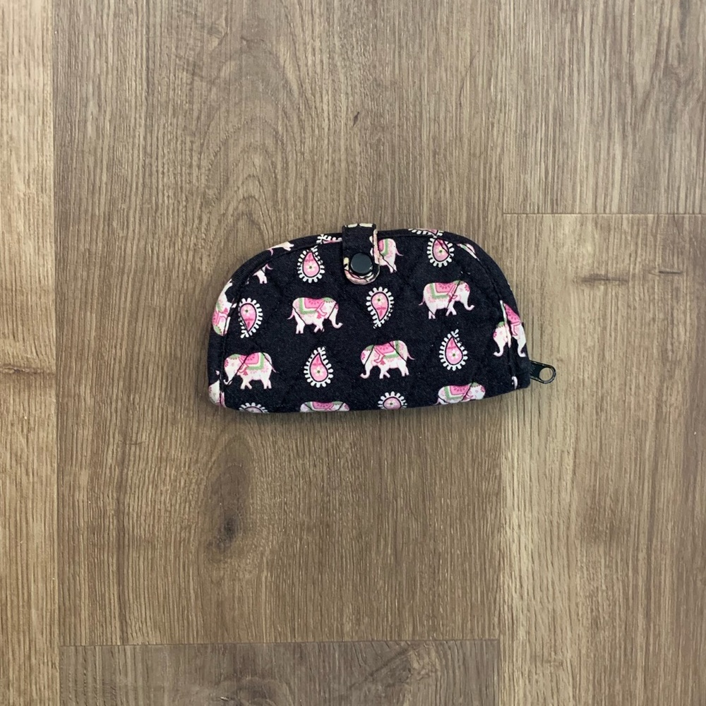 Vera Bradley Pink Elephant Coin Purse/Key Chain